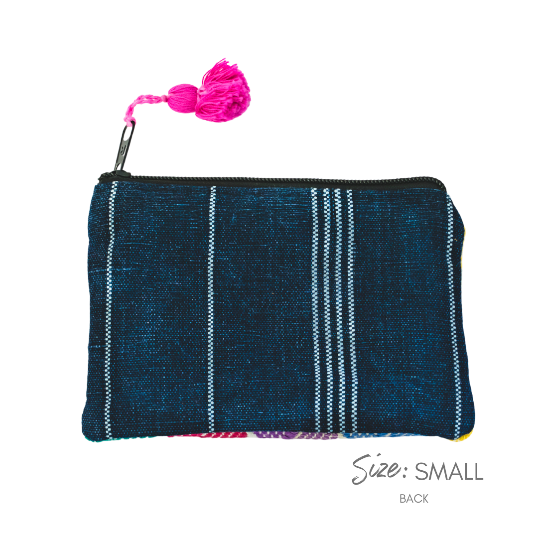Maya Up-cycled Huipil Cosmetic One-of-a-Kind Bag (Small) - Guatemala - Osadia Concept Store