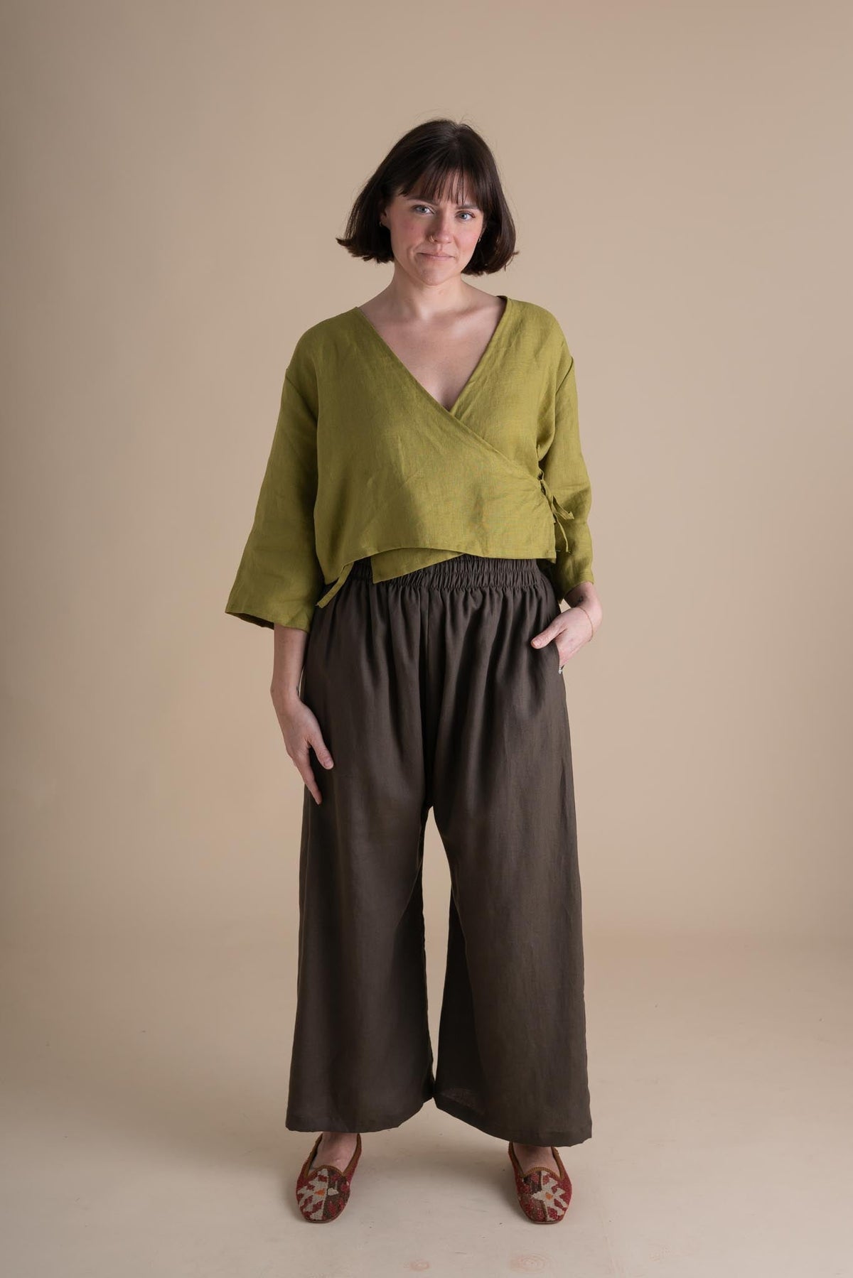 Weekend Pants (Updated) in Lichen
