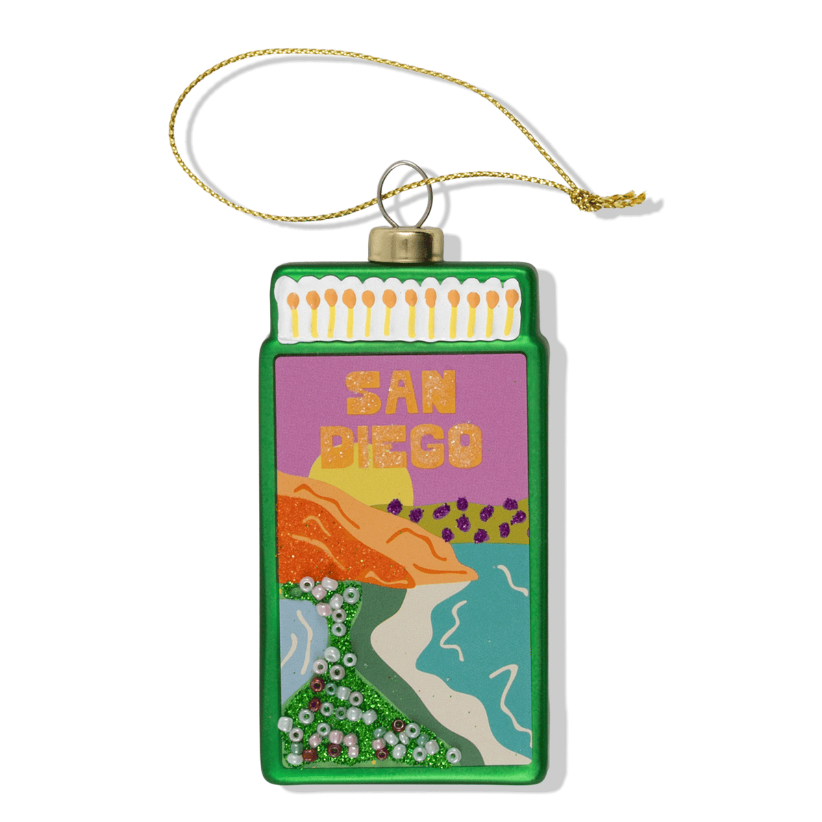 Matchbook Ornament - San Diego