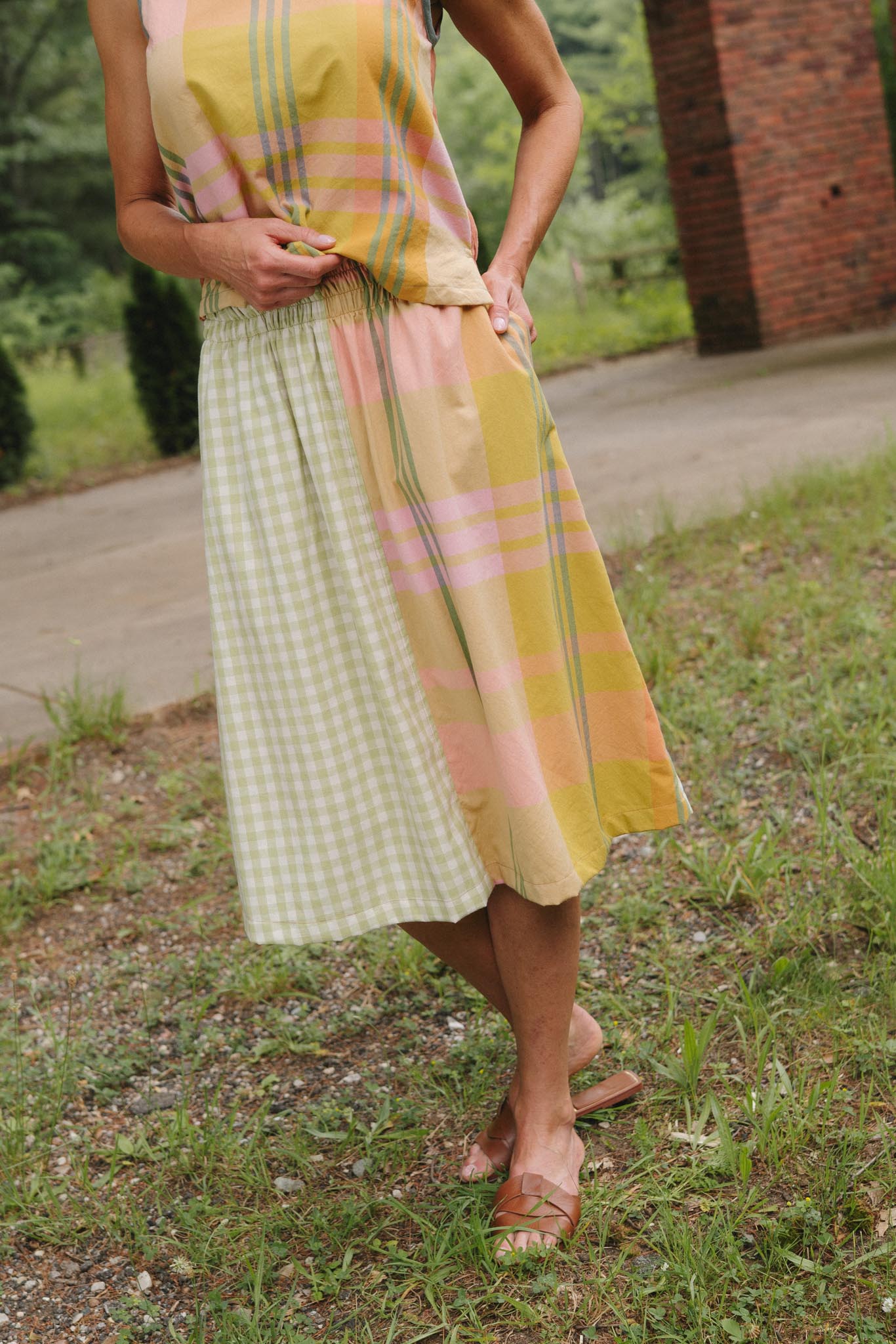 Evening Midi Skirt (Updated) in Papaya