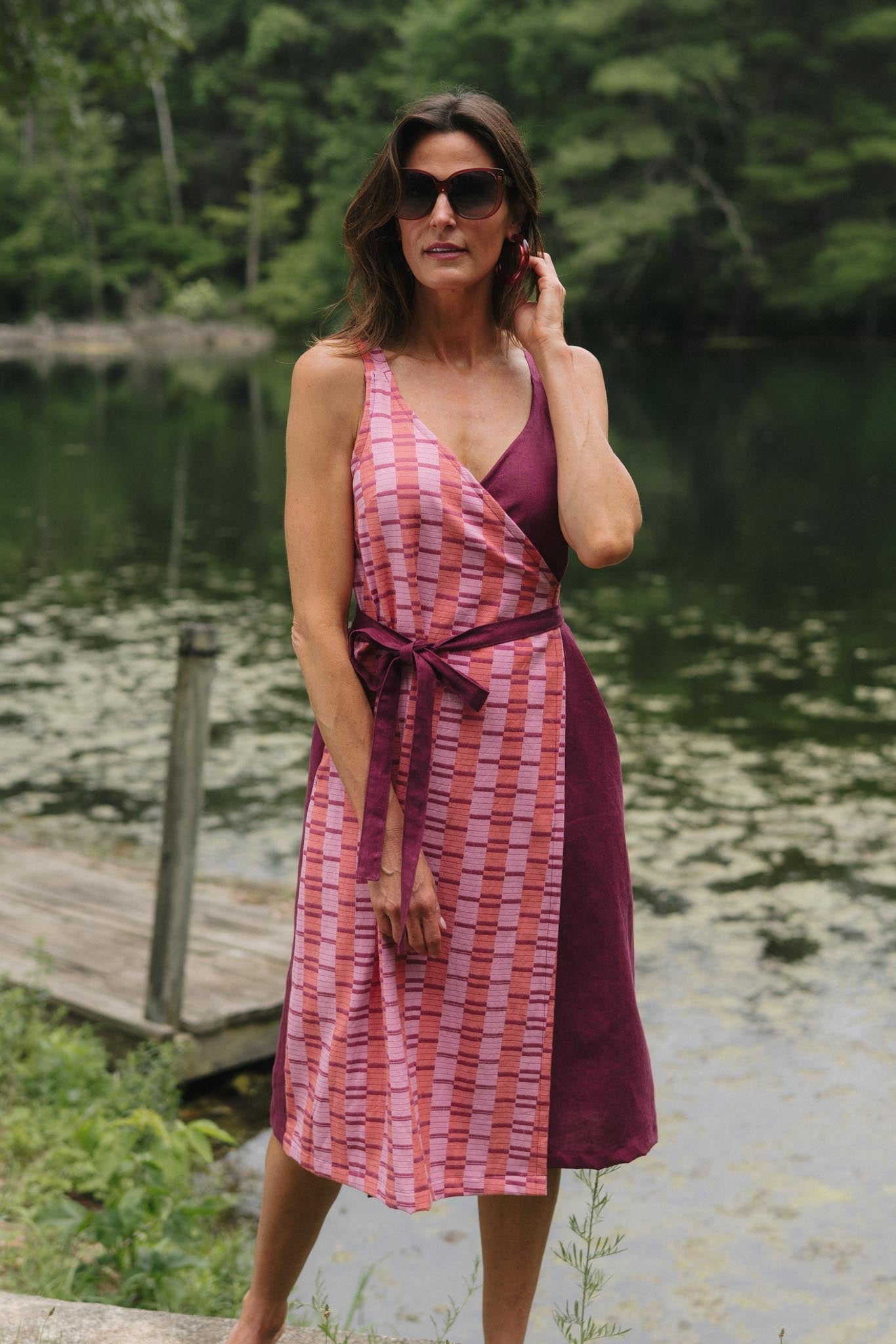 Rove Dress (Updated) in Hibiscus