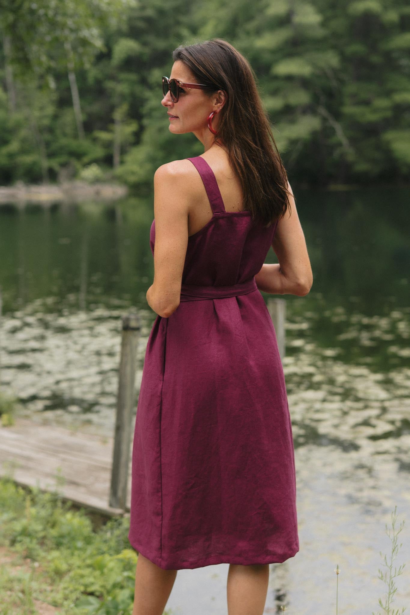 Rove Dress (Updated) in Hibiscus