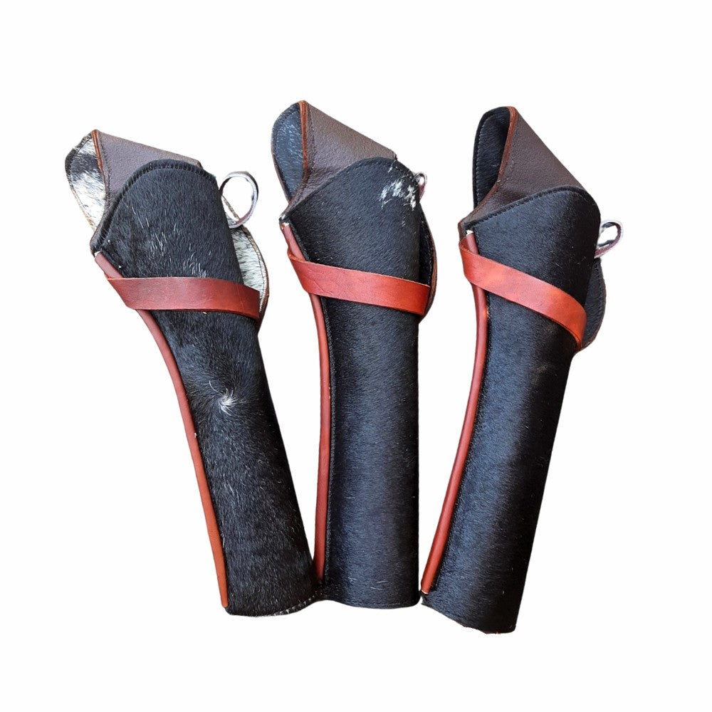 Hair-On Leather XXL Cross Draw Holster – Handmade in Mexico