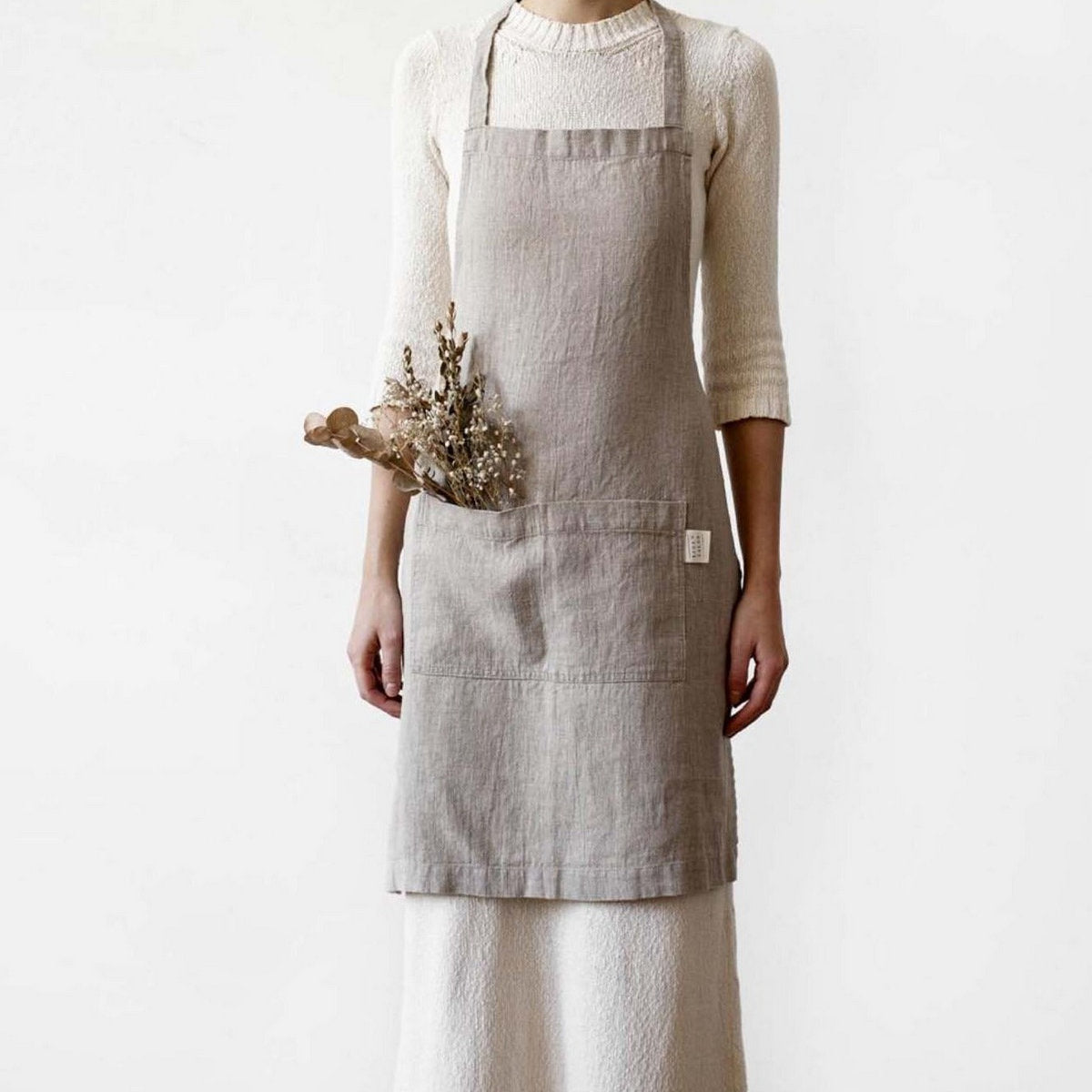 Washed Linen Apron