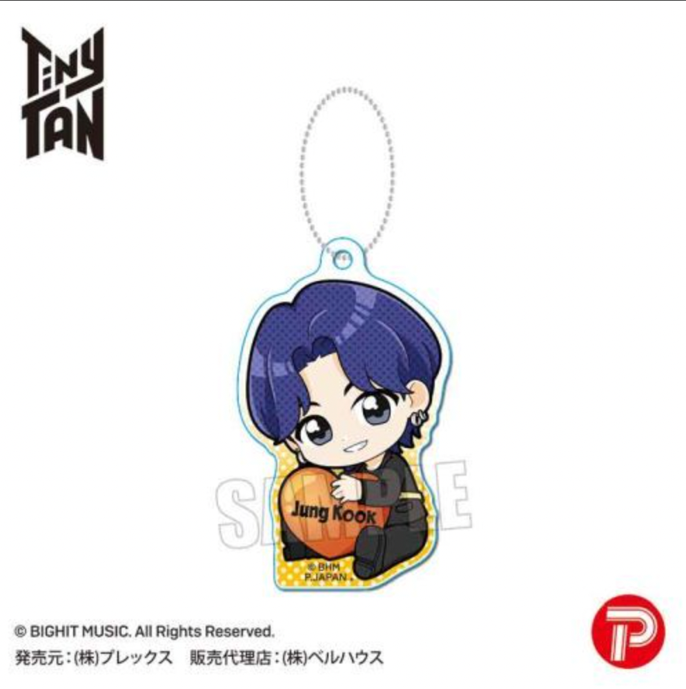 BTS x Tinytan Gyugyutto Acrylic Key Chain - Butter Ver. (Japanese MD)