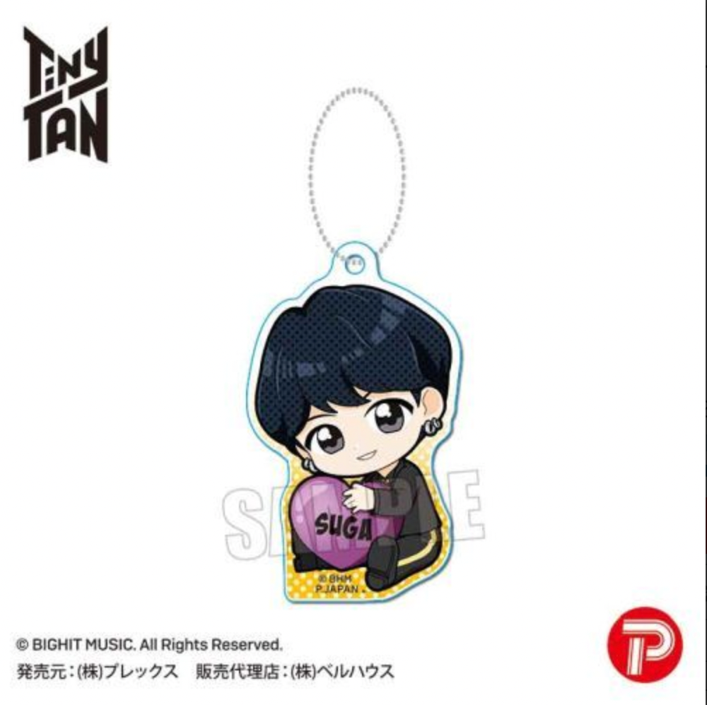 BTS x Tinytan Gyugyutto Acrylic Key Chain - Butter Ver. (Japanese MD)