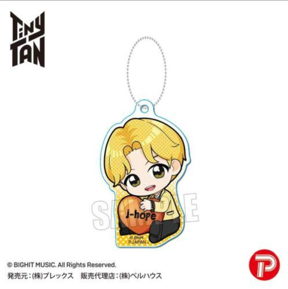 BTS x Tinytan Gyugyutto Acrylic Key Chain - Butter Ver. (Japanese MD)