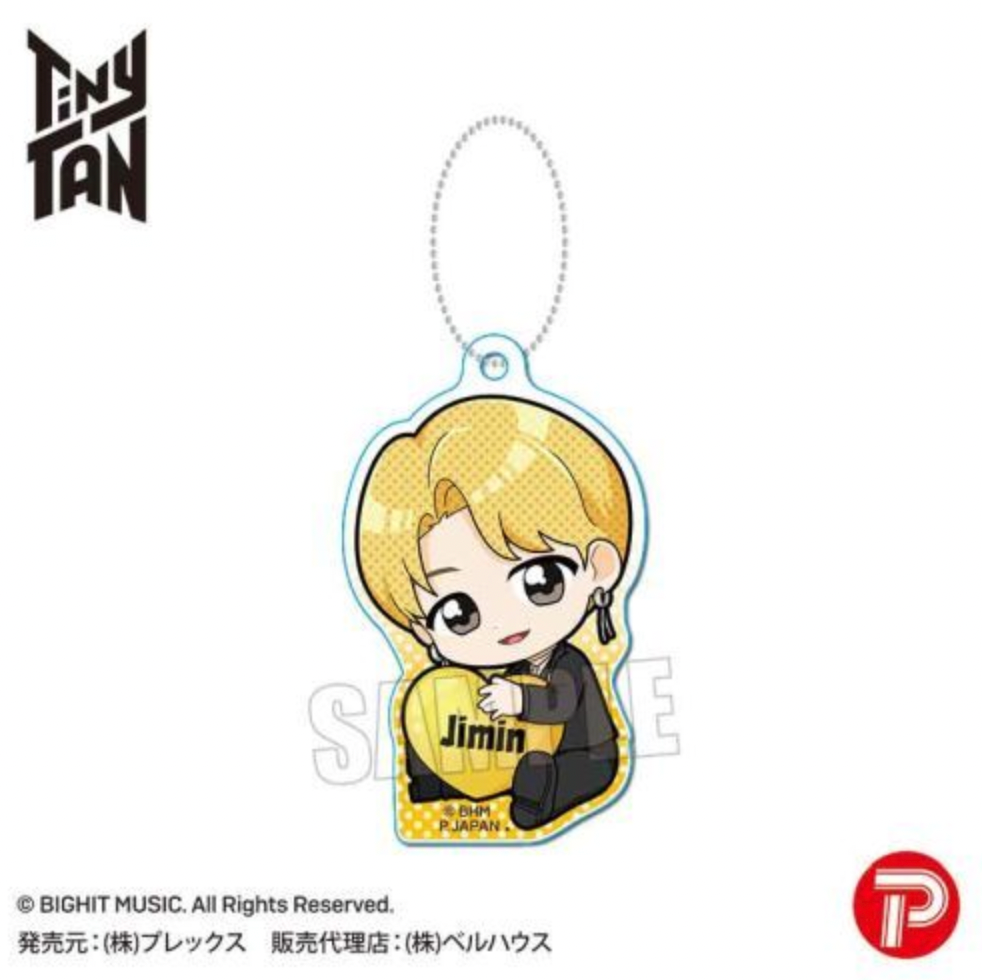 BTS x Tinytan Gyugyutto Acrylic Key Chain - Butter Ver. (Japanese MD)