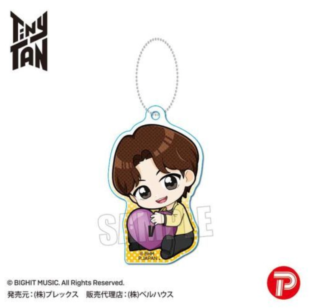 BTS x Tinytan Gyugyutto Acrylic Key Chain - Butter Ver. (Japanese MD)