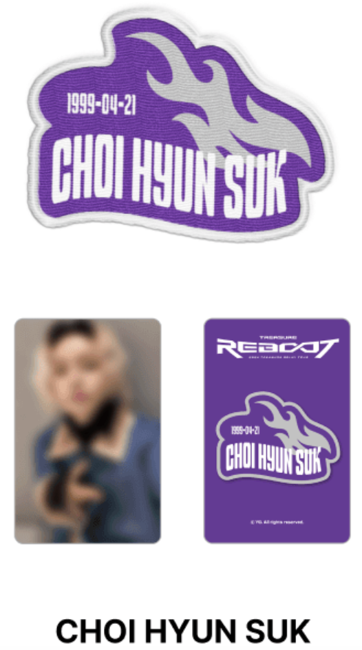 Treasure - Reboot 2024 Treasure Relay Tour Official MD Treasure Patch Set Treasure