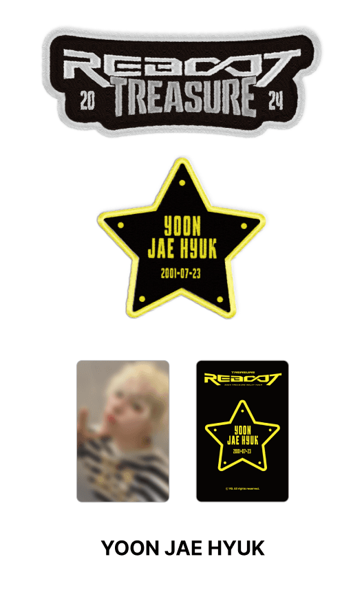 Treasure - Reboot 2024 Treasure Relay Tour Official MD Treasure Patch Set Treasure