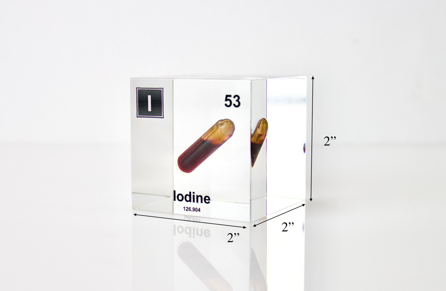 Iodine Element Cube