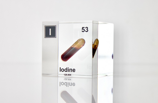 Iodine Element Cube