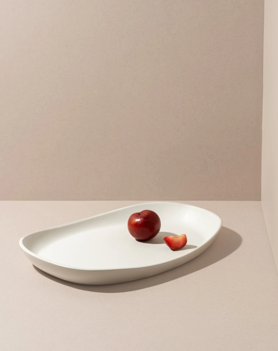 Mini Long Stoneware Serving Platter - Medium