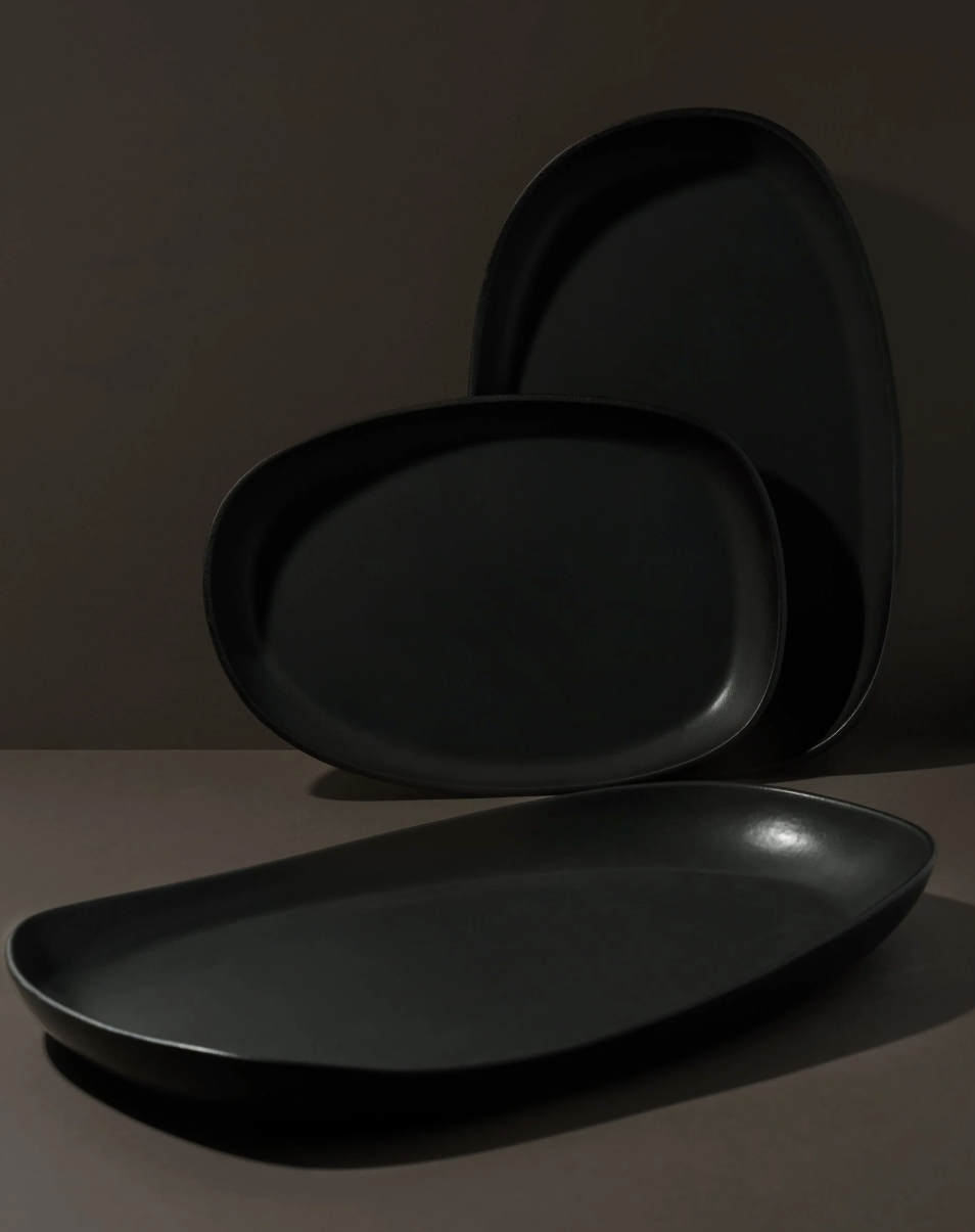 Mini Long Stoneware Serving Platter - Small