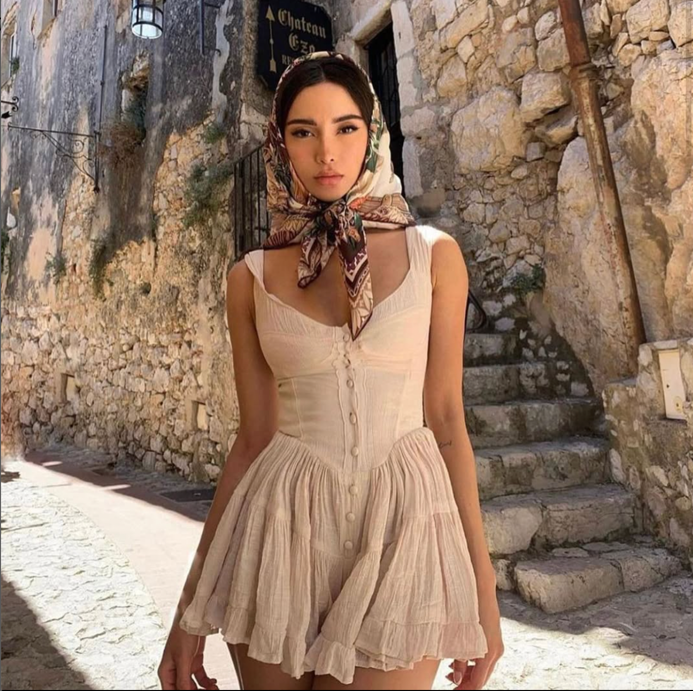 The Elisabeth Romper Dress - Ivory