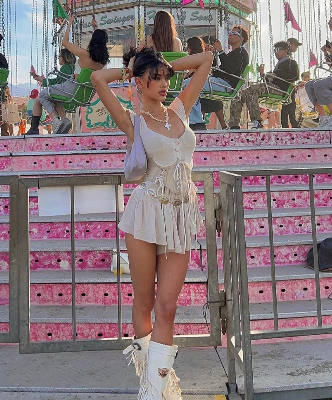 The Elisabeth Romper Dress - Ivory