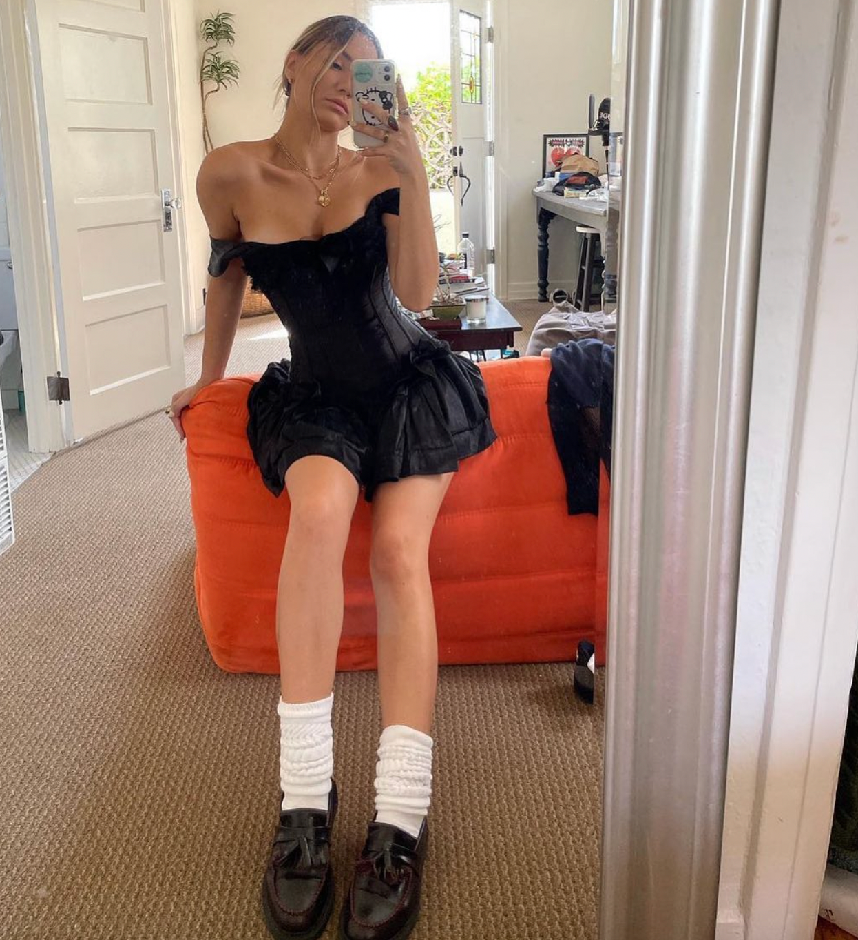 The Elisabeth Romper Dress - Black