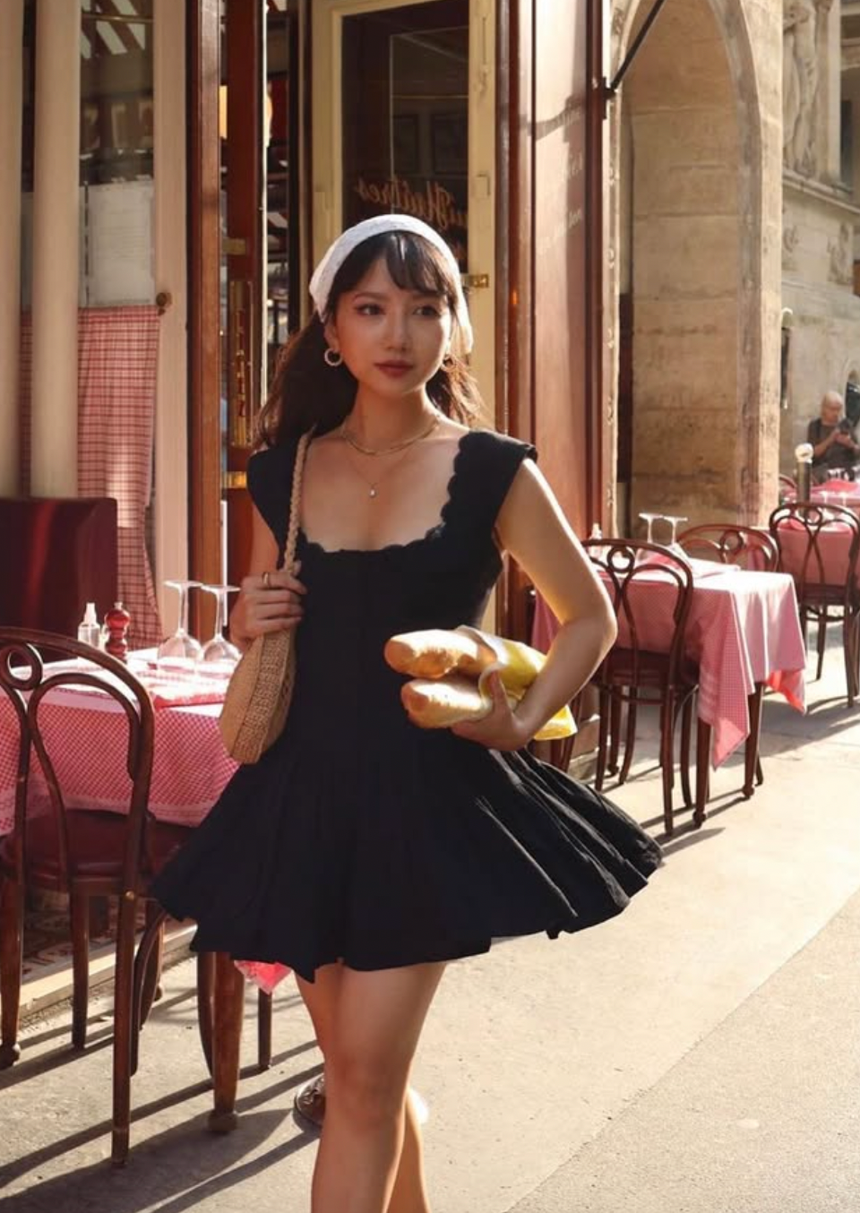 The Elisabeth Romper Dress - Black