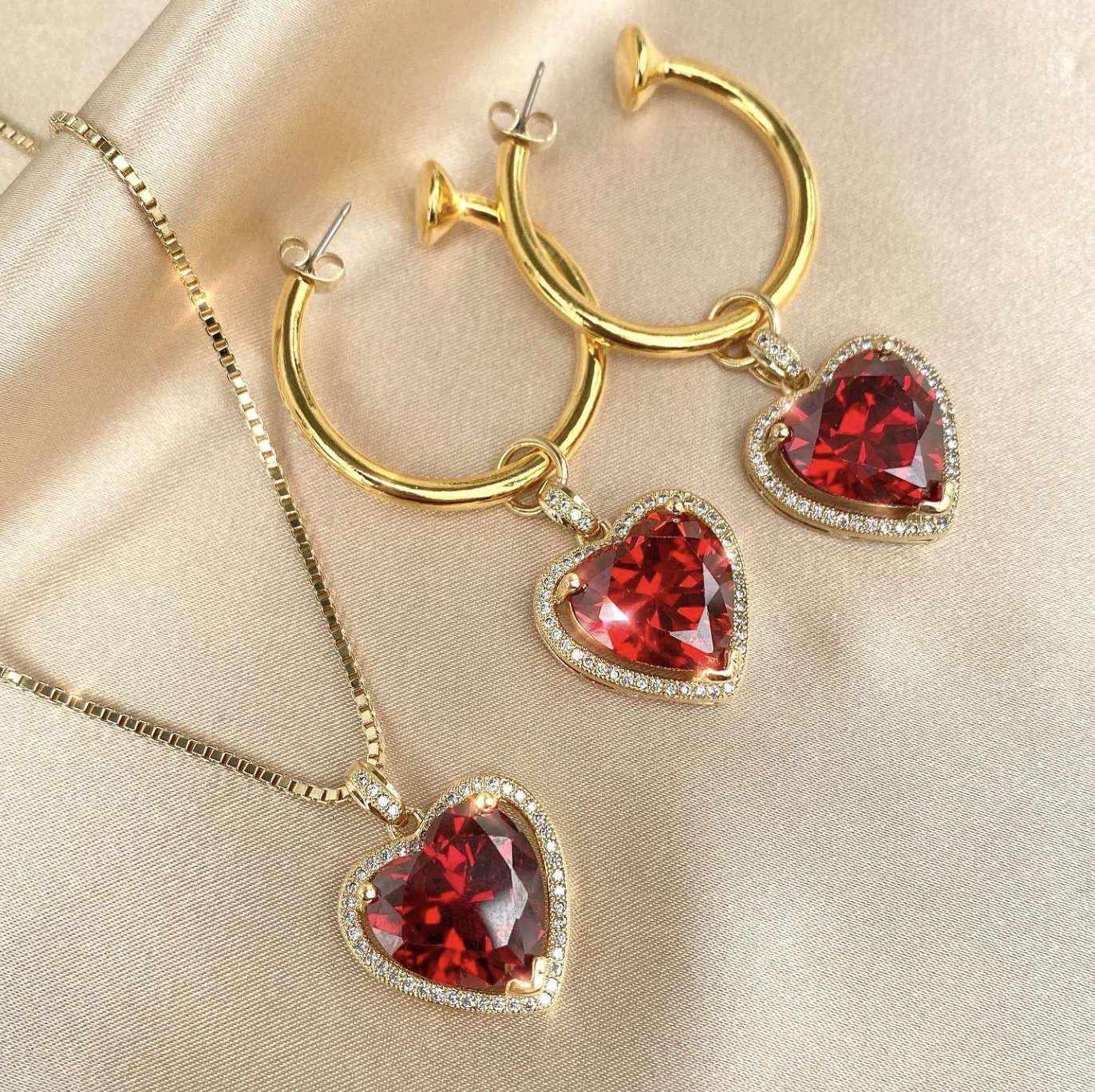 The Ruby Heart Necklace