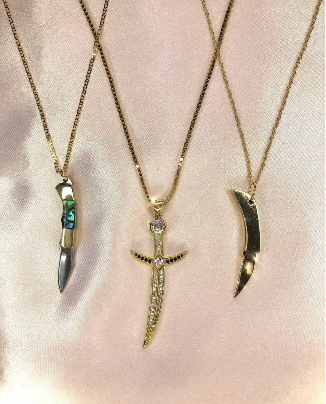 The Pocket Knife Necklace - Abalone