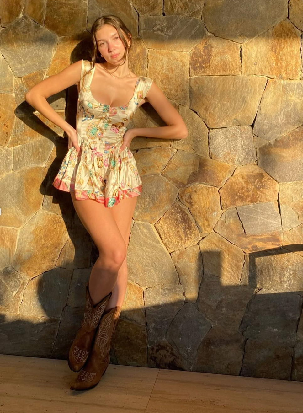 The Iconic Vintage Jewelry Scarf Print Elisabeth Romper