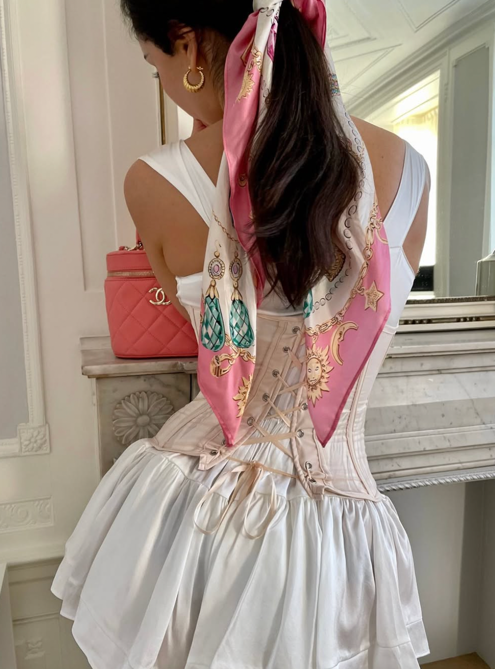 The Elisabeth Romper Dress - White Silk