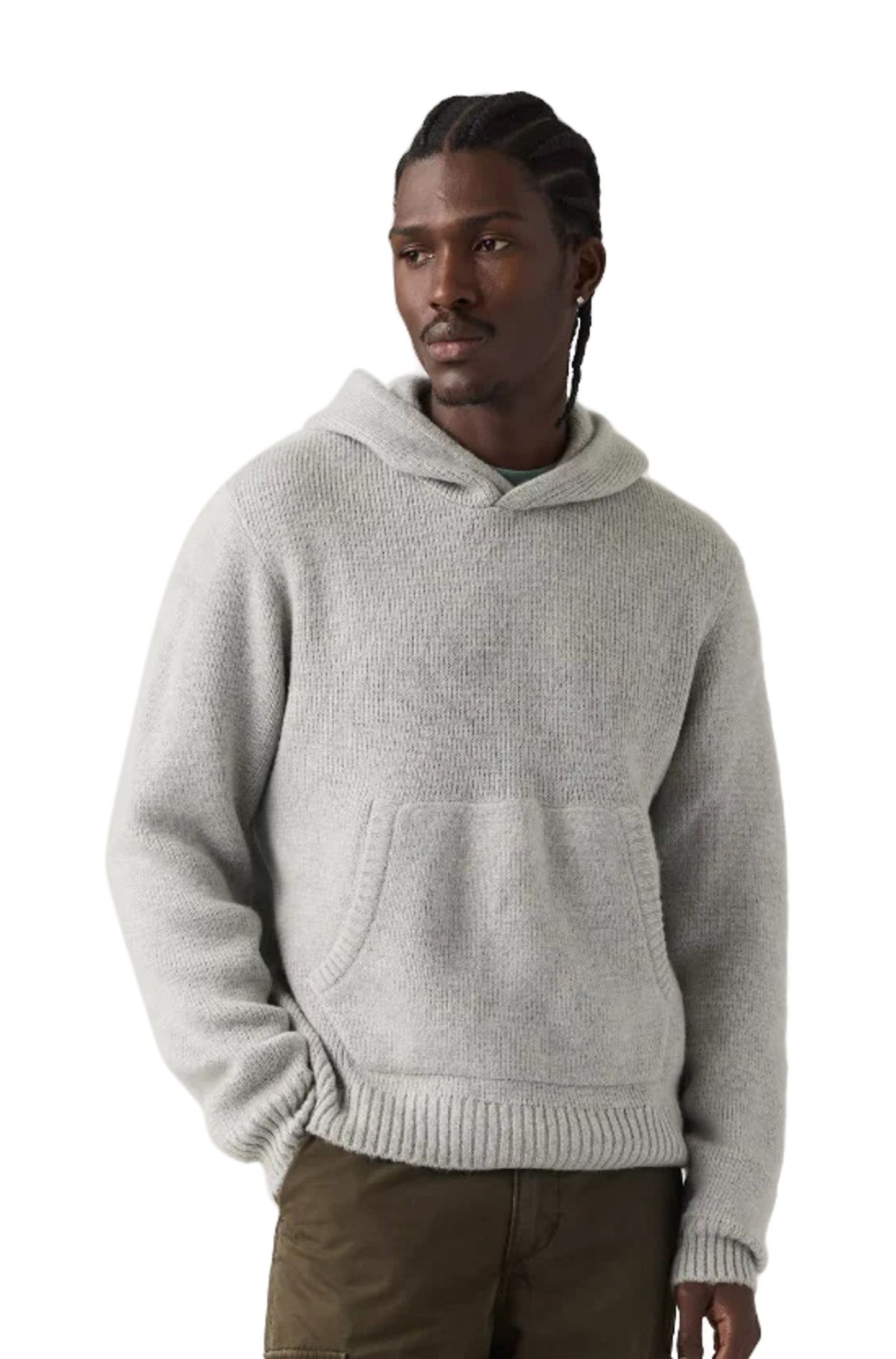 Levis Portola Sweater Hoodie - Grey Heather