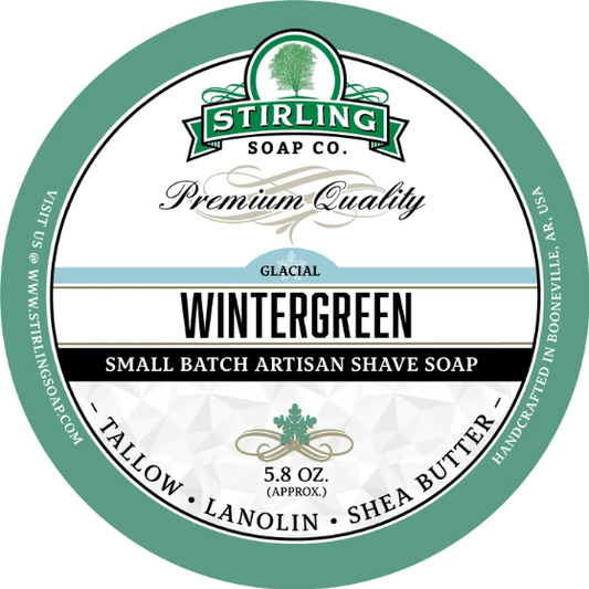 Stirling Soap Co. Glacial - Wintergreen Shaving Collection