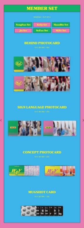 Tri.Be 2nd Mini Album - W.A.Y (Nemo Version)