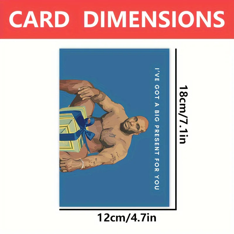 1 pc funny birthday card, creative blessing card, the best gift for best friends, colleagues, and brothers.