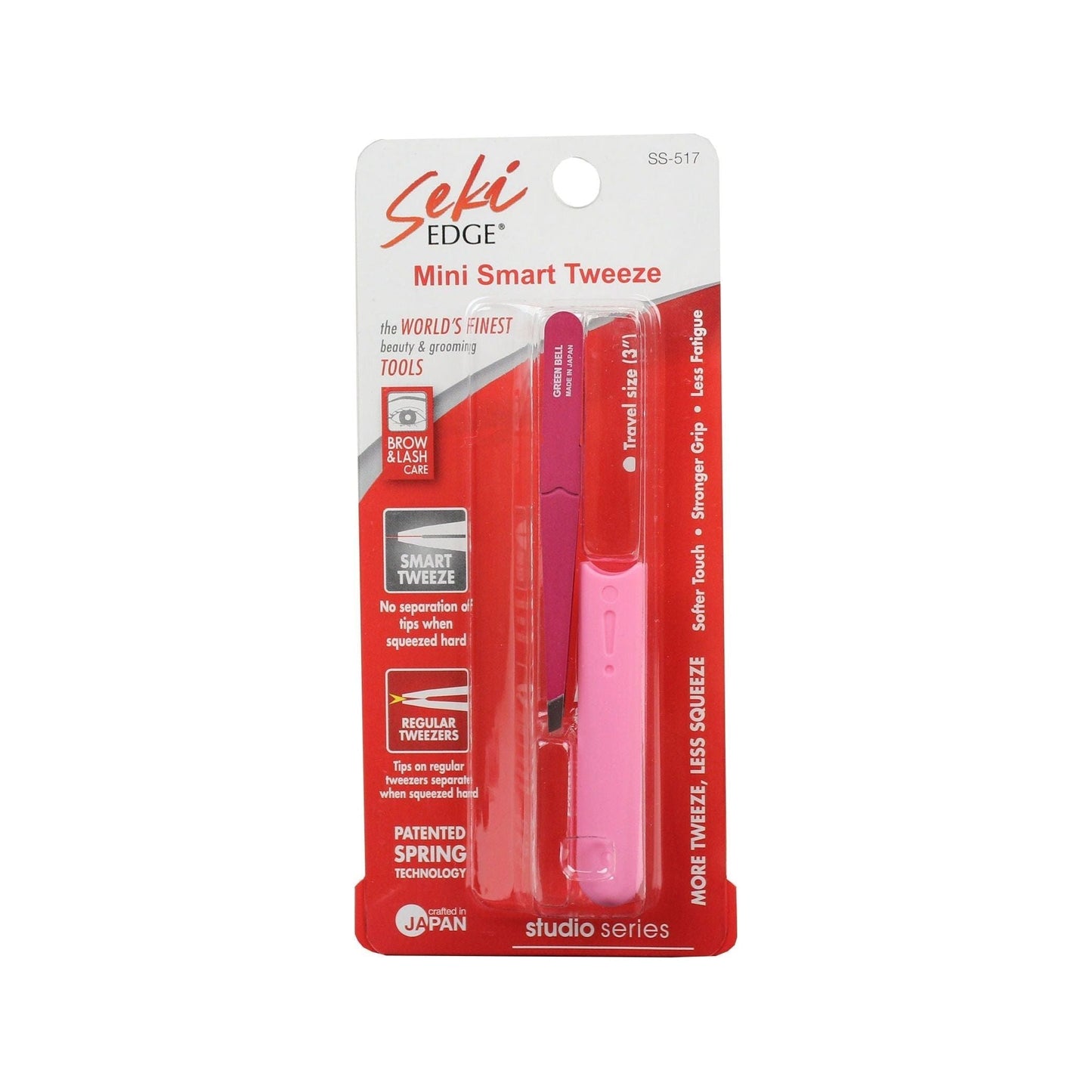 Seki Mini Smart Tweeze Pink ss-517