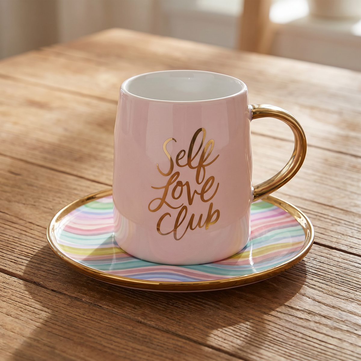 Self Love Club Artisanal Mug and Saucer Set