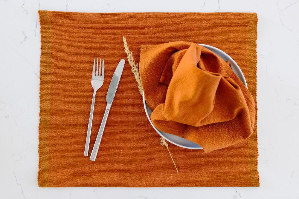 Semien Handwoven Ethiopian Cotton Cocktail Napkins | Set of 2