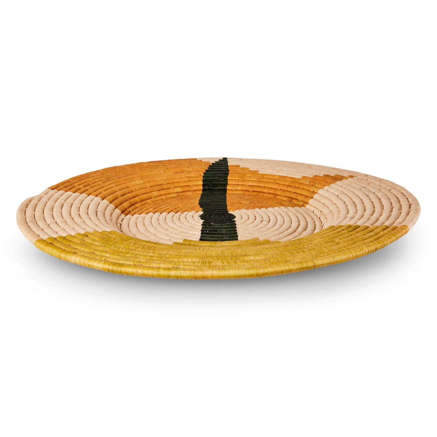 Seratonia Stamen 27 Inch Woven Rimmed Wall Plate
