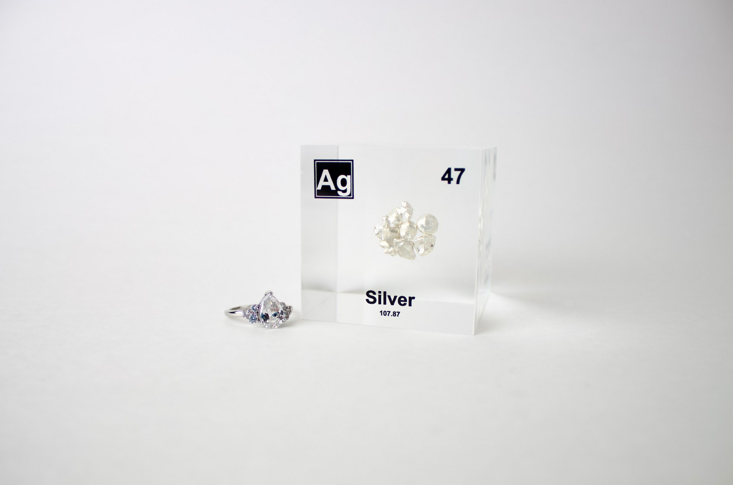 Silver Element Cube