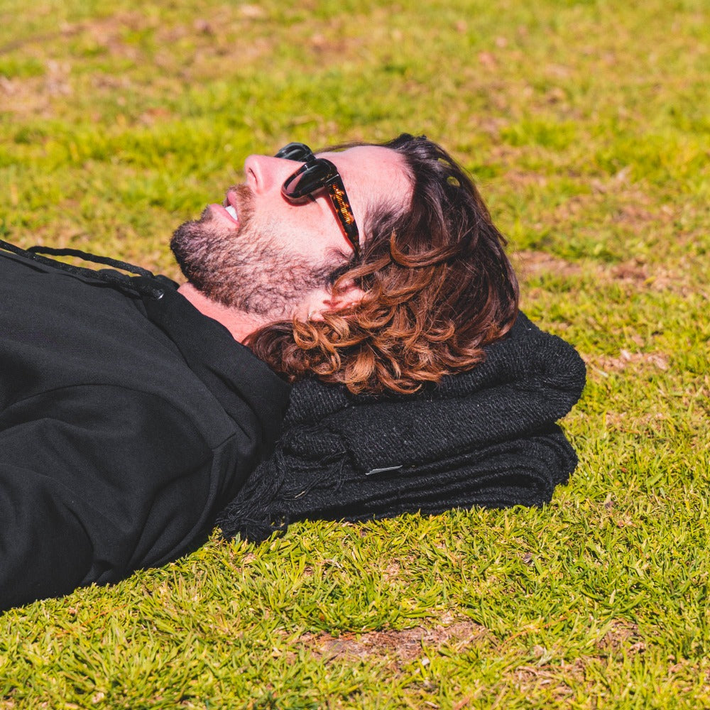 Solid Black Blanket