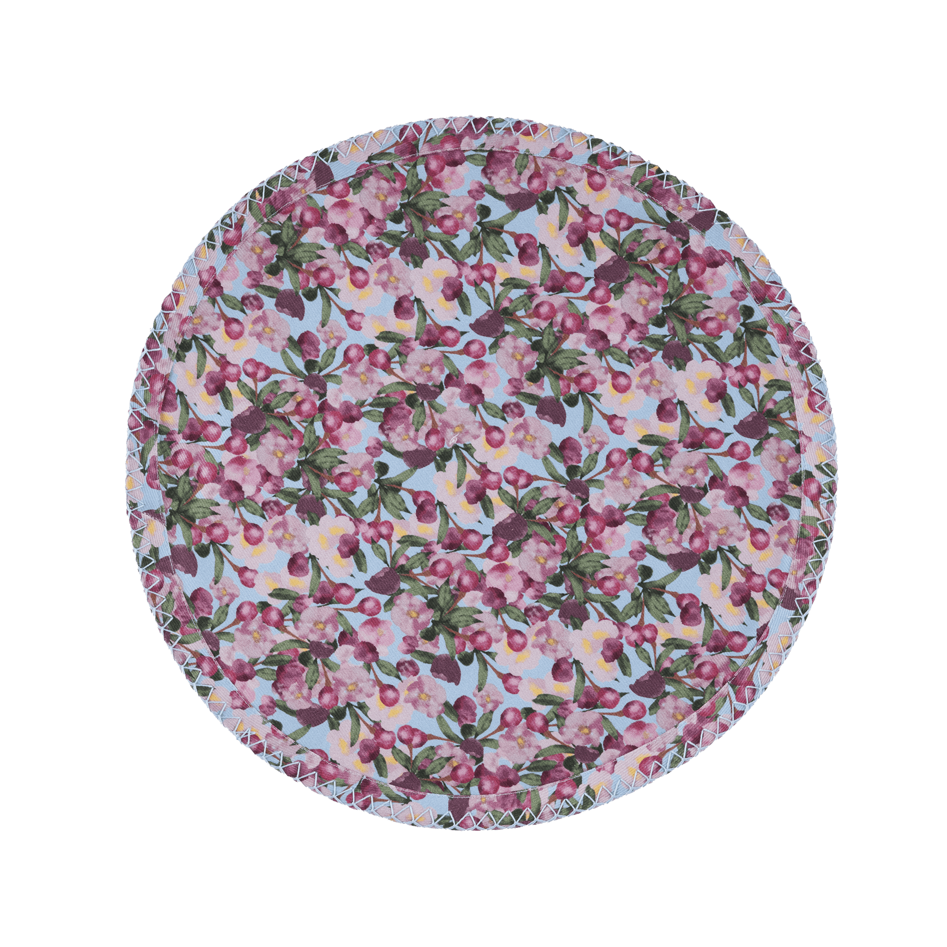 6 Round Placemats Romance is Dead Blue - Osadia Concept Store