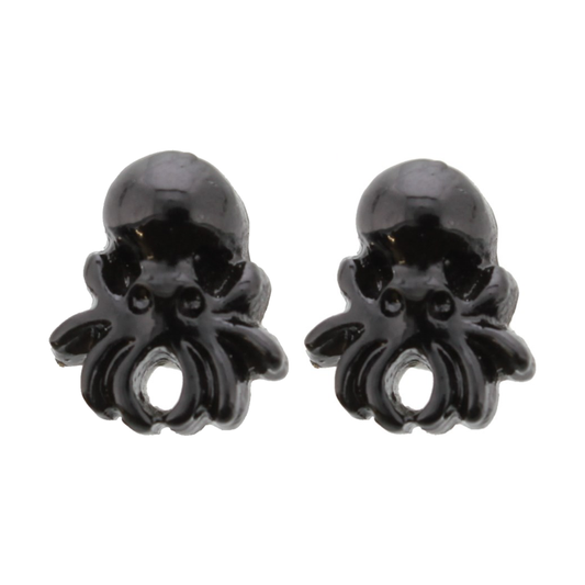 Sourpuss Earrings | Black Octopus Nautical Design