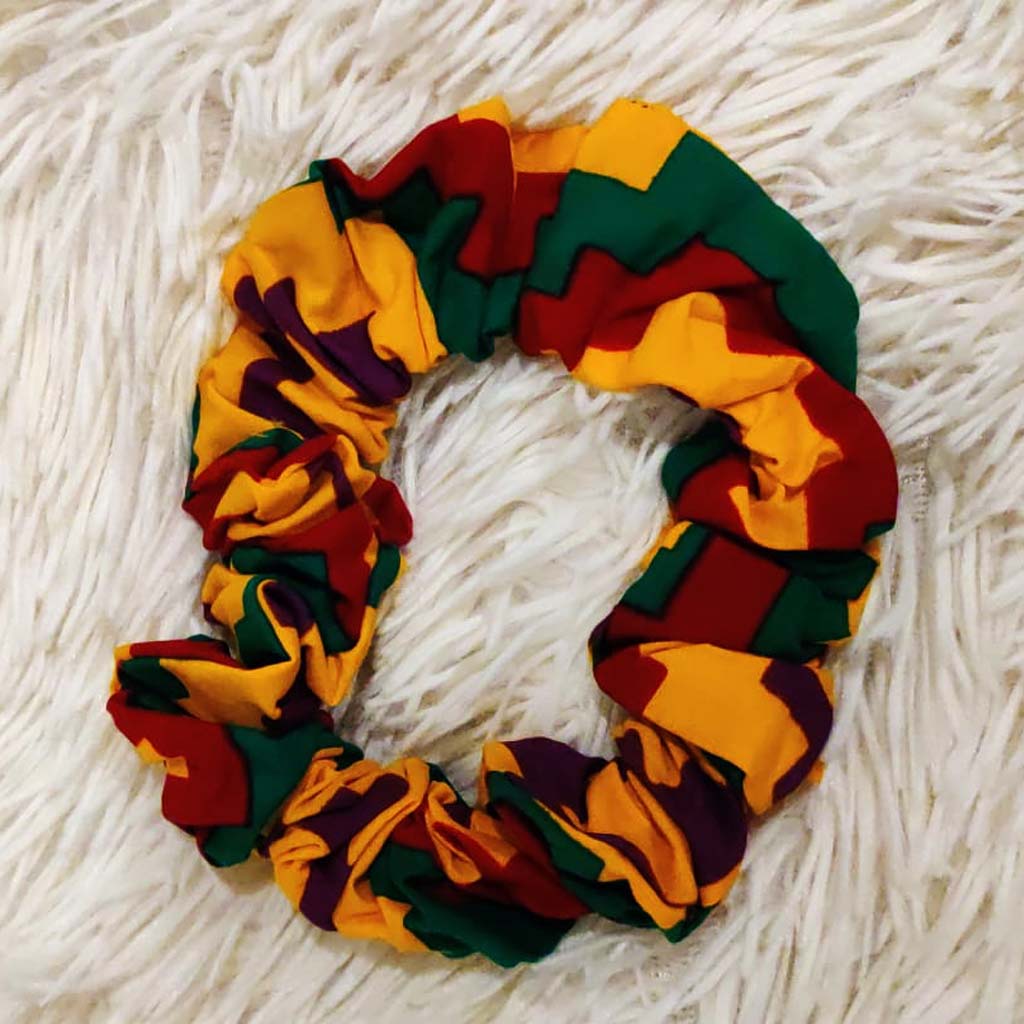African Print Hair Scrunchies