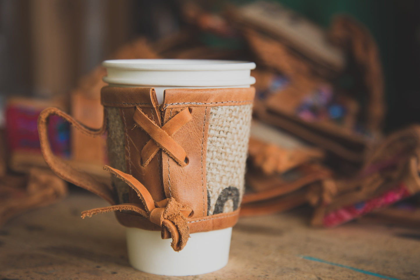 Coffee Sleeve - Tan Beetlejuice