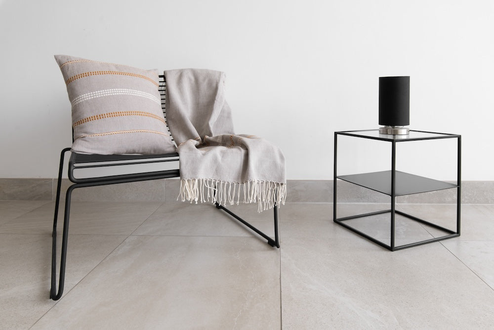 Zenach Handwoven Ethiopian Cotton Throw Pillow