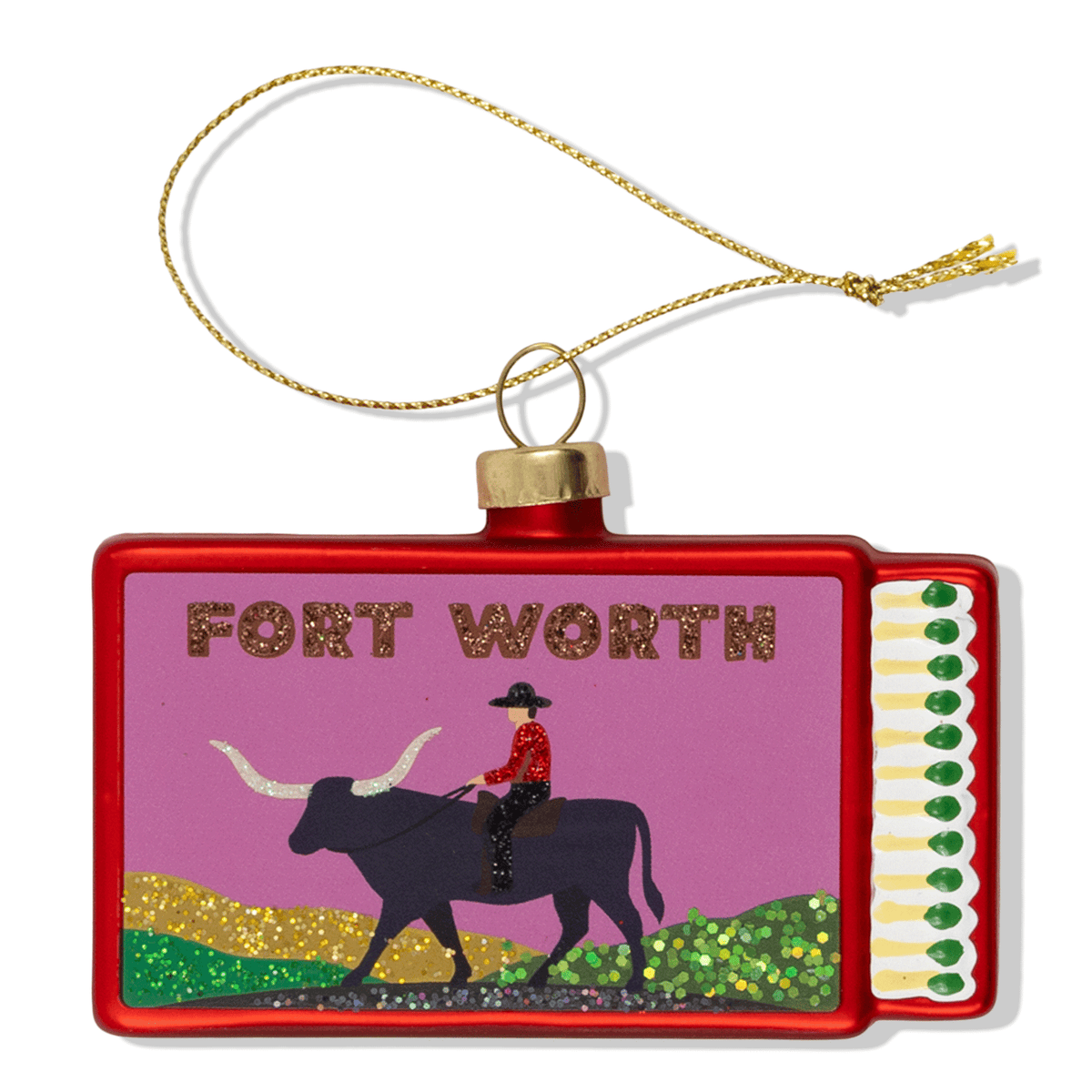 Fort Worth Matchbook Ornament