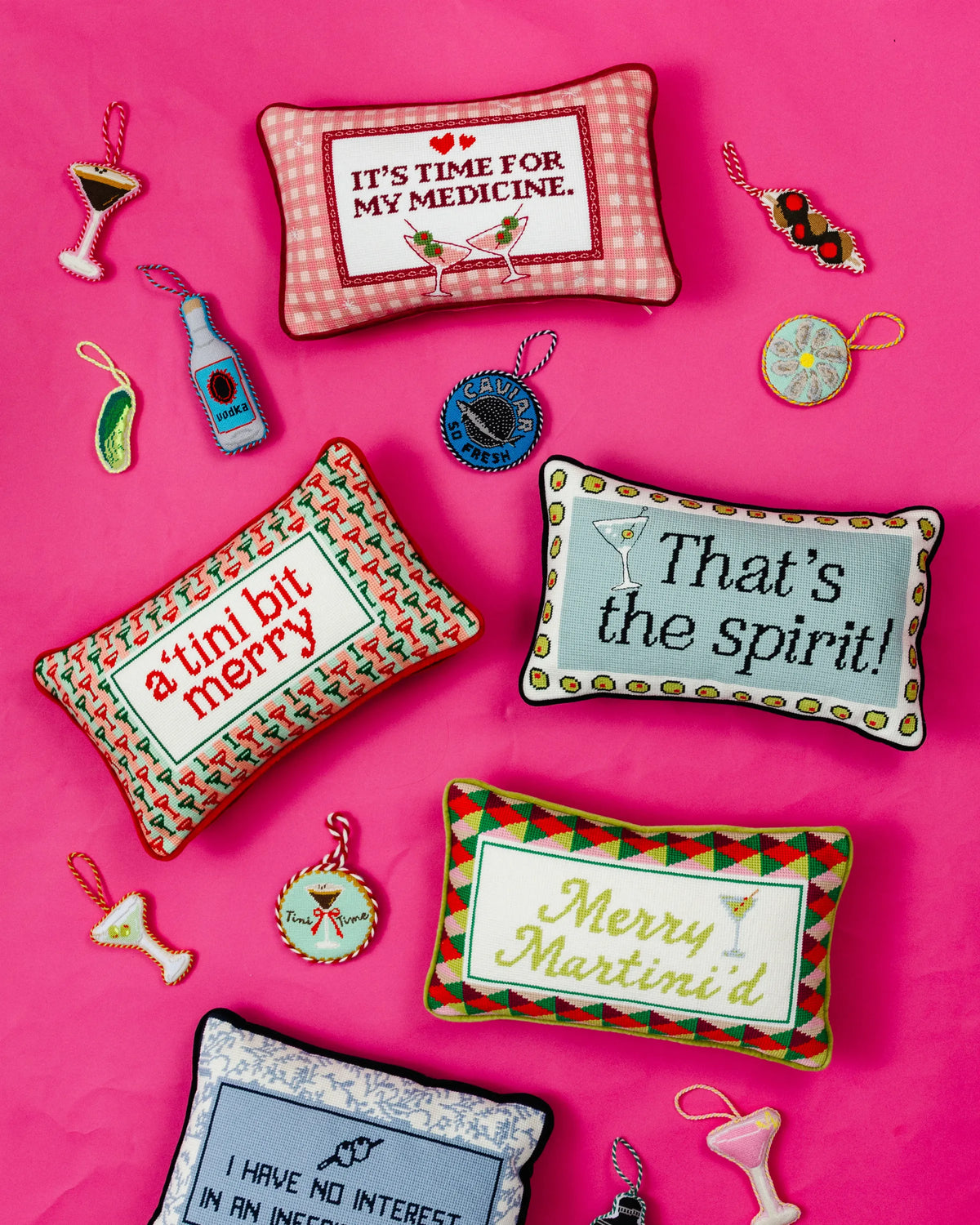 Time for my Medicine Needlepoint Pillow
