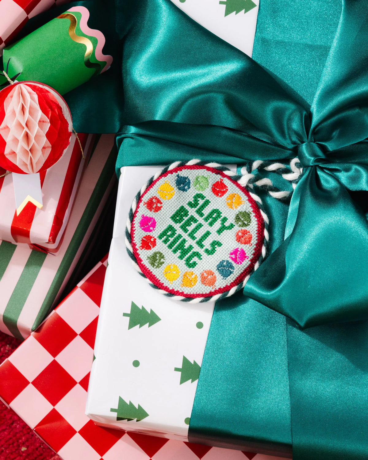 Needlepoint Ornament - Slay Bells Ring