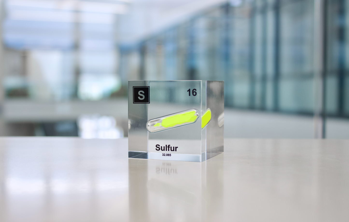 Sulfur Element Cube