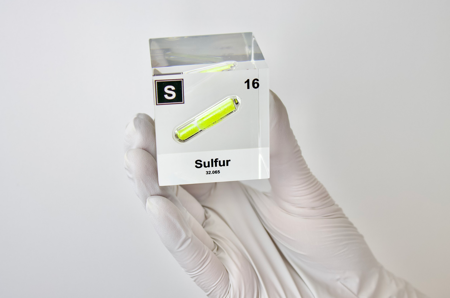 Sulfur Element Cube