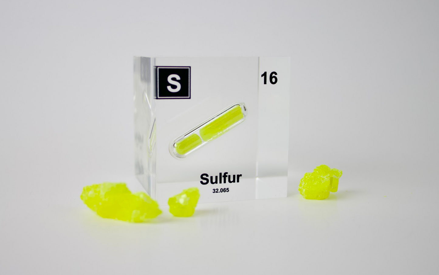 Sulfur Element Cube