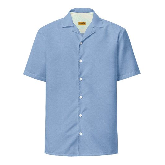 Summer Blues Luxury Performance Button Down Camp Shirt