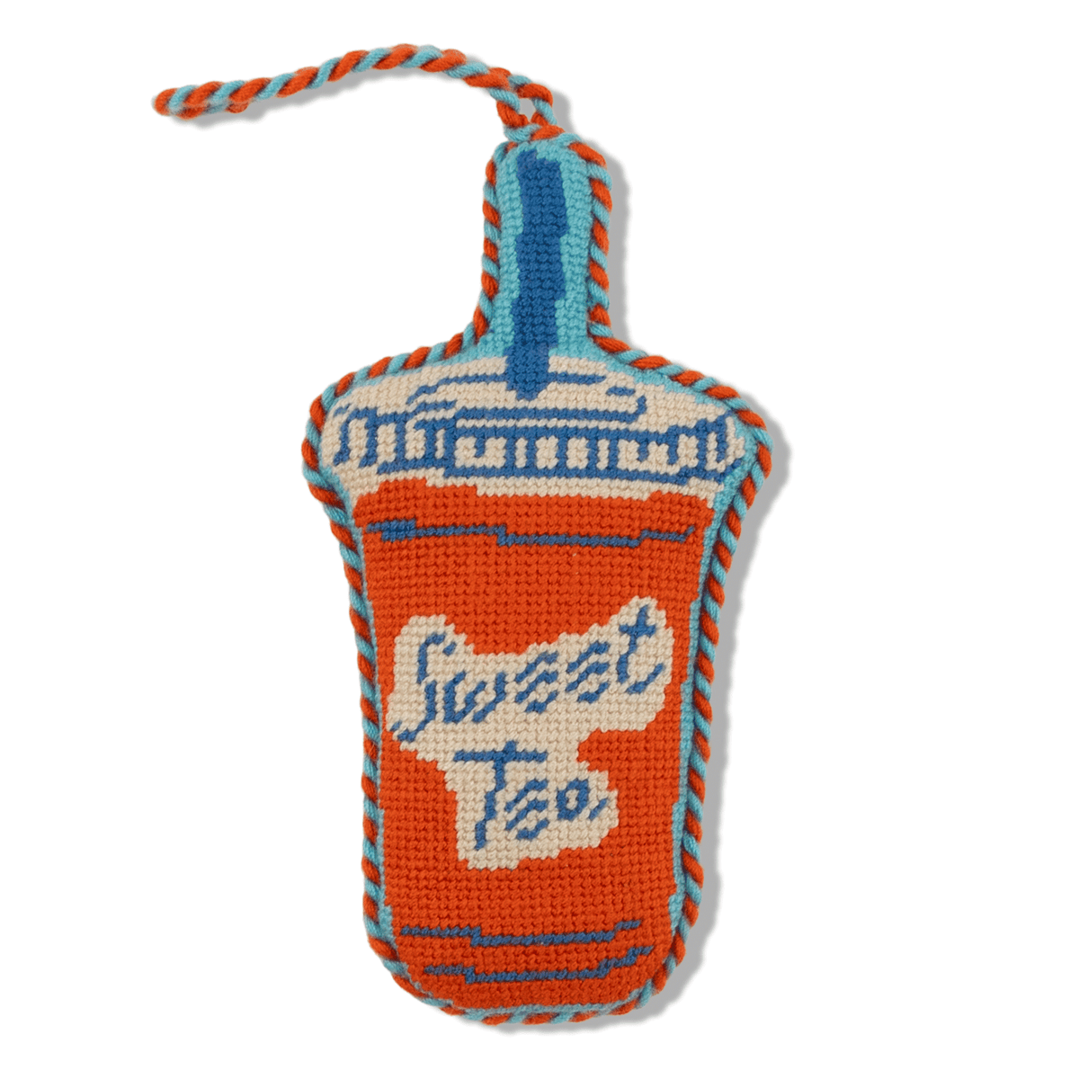 Needlepoint Icon Ornament - Sweet Tea